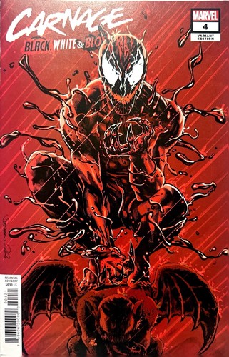 Carnage black white and blood - white,