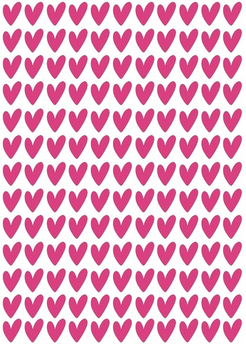 Small heart shaped vinyl - small,
