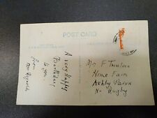 GENEALOGY POSTCARD MRS F