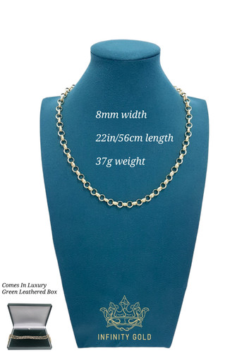 Womens 8mm smooth belcher - smooth,