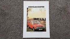 CHRYSLER HUNTER SALES BROCHURE