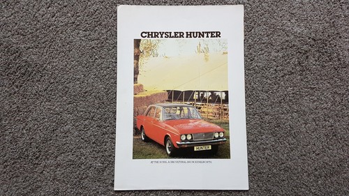 Chrysler hunter sales brochure - hunter,