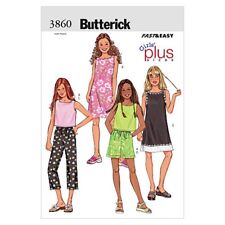 Butterick Childrens Easy Sewing Pattern 3860 Top, Dresses, Shorts & Pants...