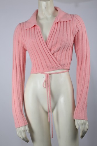 Zara pink cropped long sleeve - pink,