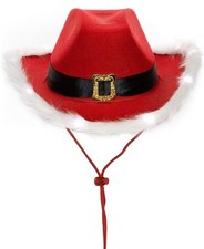 Light Up LED Unisex Red Santa