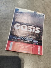 Oasis Concert Ticket Stub