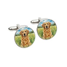 Golden Retriever Dog Cufflinks