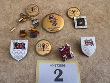 vintage mixed olympic badges and pins