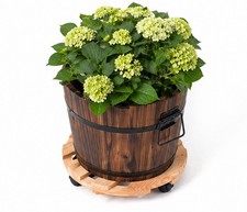 Wooden Planter Barrel and