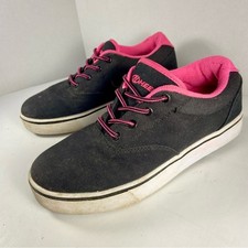 y2k HEELYS women 7 pink black roller skate sneaker wheely shoe grunge emo 