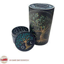 50mm 4Part Metal Tobacco Herb Grinder  +  Airtight Vacuum Sealed Jar Smoke Set