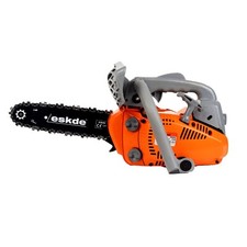Top Handle Petrol Chainsaw 25.4cc 10" Topping Limbing Free Cover + Chains eSkde