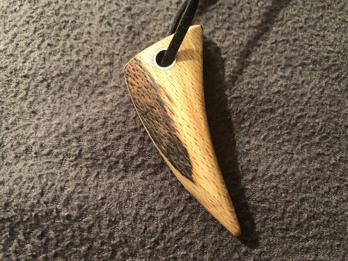 Pendant necklace spalted - pendant, necklace,