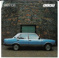 Fiat Mirafiori 1982-1984 UK Market Foldout Brochure Supermirafiori, CL, Estate