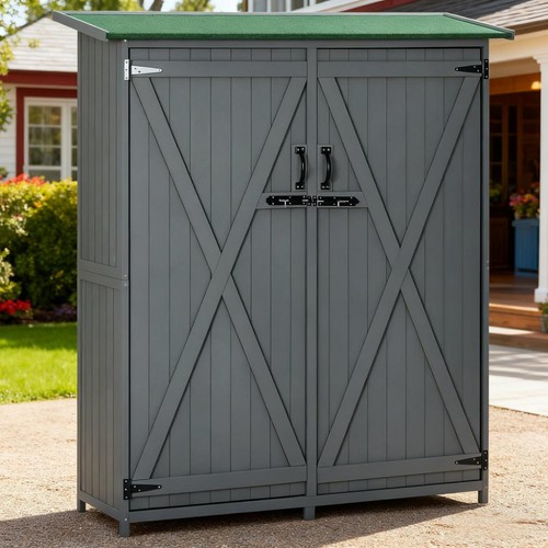 Wooden garden storage shed - wooden,