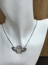 Egyptian scarab necklace - egyptian,
