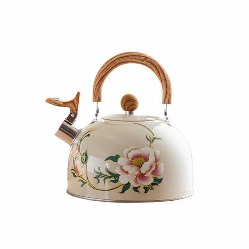 Whistling tea kettle cream - whistling,
