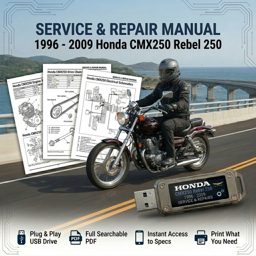 Honda cmx250c rebel 250 - cmx250c, 1996