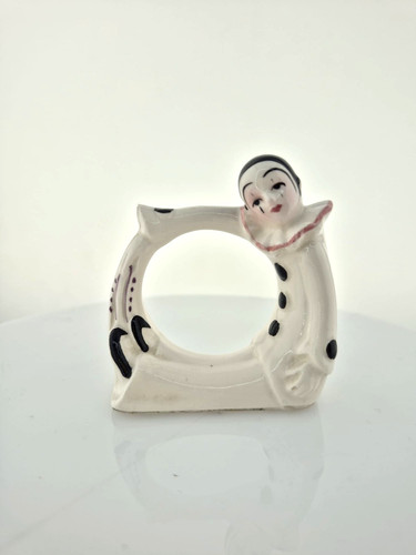 Pierrot clown napkin ring - clown,