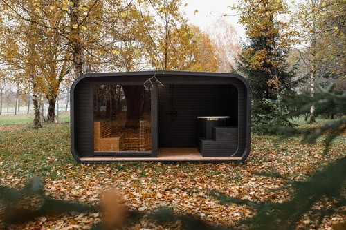 Luxury outdoor sauna - outdoor,
