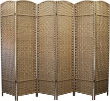 Natural Bamboo 6 Panel Folding