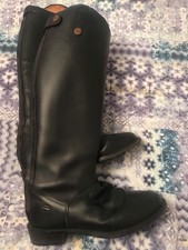 Tredstone Long Black Leather Riding Boots Size 7