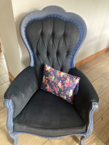 Button back wooden - chair, a