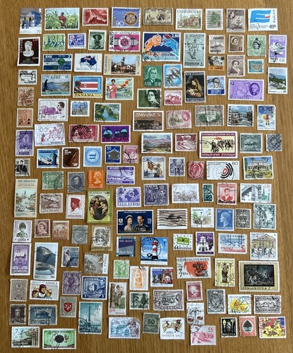 125 worldwide used stamps off - used,