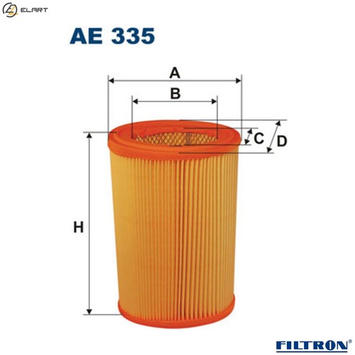 Air filter 335 for - for, peugeot