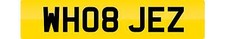 PRIVATE NUMBER PLATE WH08 JEZ