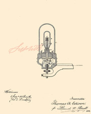 EDISON LAMP Patent Drawing