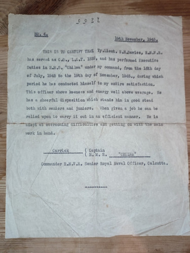Ww2 1945 rnvr officer - ww2,