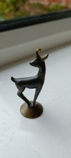 RICHARD ROHAC BRONZE DEER IBEX MOUNTAIN GOAT WALTER BOSSE 1950s