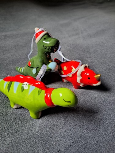 Ceramic dinosaurs dino - 3x,