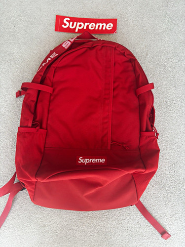 Supreme red backpack with - red,