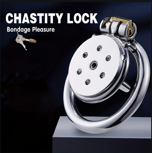 Stainless steel flat cage male - steel,