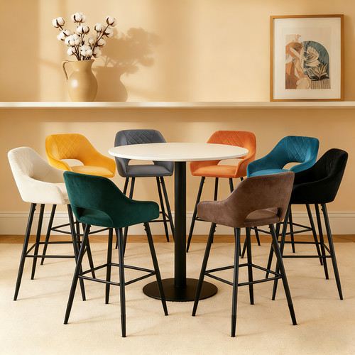 Bar stools velvet - 2x,