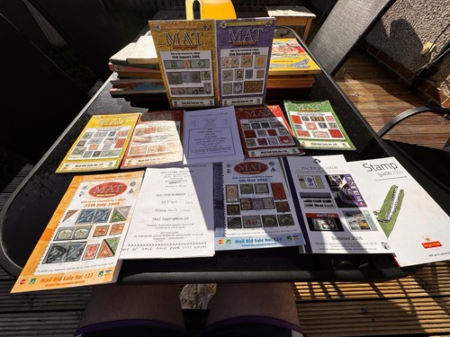 Old stamp auction catalogues - stamp,