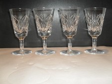 Set of 4 Tudor Crystal Sherry