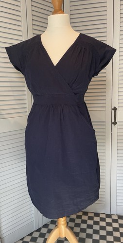 Joules navy blue cotton dress - blue,