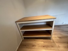IKEA Kitchen Island /Breakfast Bar/ Crafting Bench with Storage In White & Oak