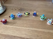 Vintage 1996 Tetley Tea Folk Miniature Collectable Tea Pots (Set 1)