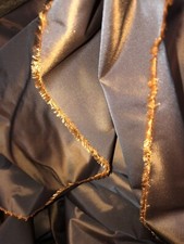 2 Tone Iridescent BURNT ORANGE BLUE Curtain Taffeta 5m (1.50m Wide) U