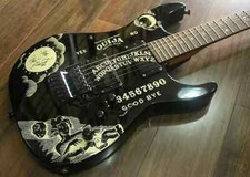 Custom Electric Guitar Reverse Headstock, Floyd Rose Tremolo, Locking Nut