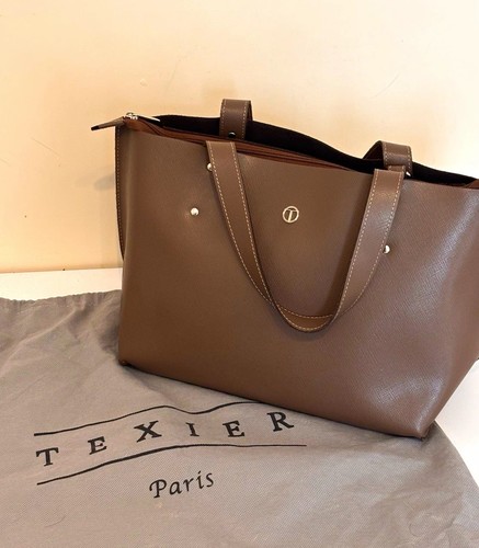 Texier brown leather tote bag - texier,