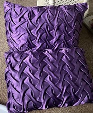 TWO DEEP VIOLET RUCHED VINTAGE