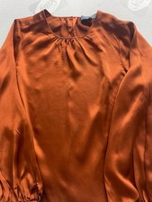 Wyse silk blouse size 3, rust