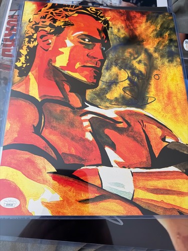 Sycho sid signed 11x14 - (wwe),