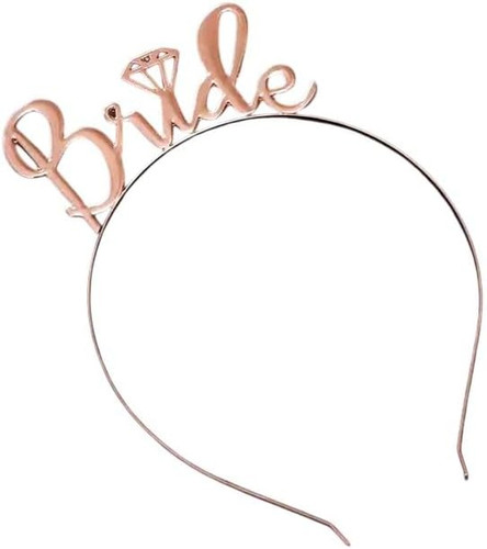 Bride rose gold headband - to,