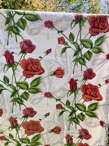 Bold midcentury red rose - midcentury,